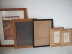 11x Fotolijst met Houten Lijst - 44 x 34 - 33 x 25 - p. stuk, Ophalen of Verzenden, Zo goed als nieuw