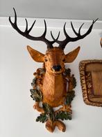 Vintage Plastic Herten Wanddecoratie - Jaren 70, Verzamelen, Verzenden, Zo goed als nieuw, Overige typen