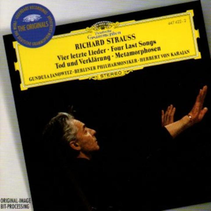 CD Strauss: Vier Letzte Lieder / Janowitz, Karajan, Cd's en Dvd's, Cd's | Klassiek, Zo goed als nieuw, Orkest of Ballet, Romantiek