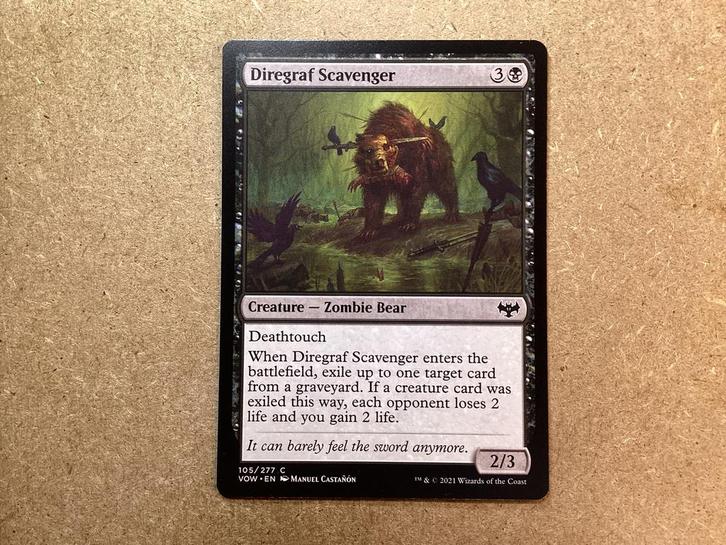 1x Diregraf Scavenger [105/277] (Near Mint), Hobby en Vrije tijd, Verzamelkaartspellen | Magic the Gathering, Zo goed als nieuw