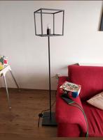 Zwarte industriële vloerlamp kooi, Ophalen of Verzenden, Zo goed als nieuw