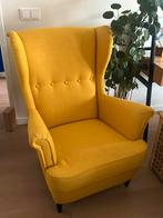 Ikea strandmon geel fauteuil / yellow ikea armchair, Huis en Inrichting, Fauteuils, Ophalen, Zo goed als nieuw