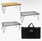 HIBARI Camping Table – Set of 3 with Top Plate & Carry Bag, Ophalen, Zo goed als nieuw, Campingstoel
