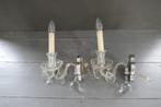 Vintage set Maria Theresia wandlampjes 2 stuks, Ophalen of Verzenden, Zo goed als nieuw, Glas