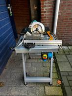 Makita tafelzaag op Wolfcraft werkbank, Doe-het-zelf en Verbouw, Gereedschap | Zaagmachines, Ophalen, Gebruikt, Cirkelzaag, Makita