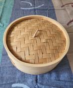 Rijst-mandje, bamboo stoom-mandje, Huis en Inrichting, Ophalen of Verzenden, Zo goed als nieuw, Rechthoekig, Riet