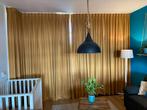 Okergele Verduisterende Gordijnen, evt gratis gordijnrails, Huis en Inrichting, Ophalen, Overige kleuren, 200 cm of meer, Zo goed als nieuw