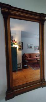 Originele Antieke Schouw spiegel, Ophalen, Rechthoekig, 50 tot 100 cm, 100 tot 150 cm