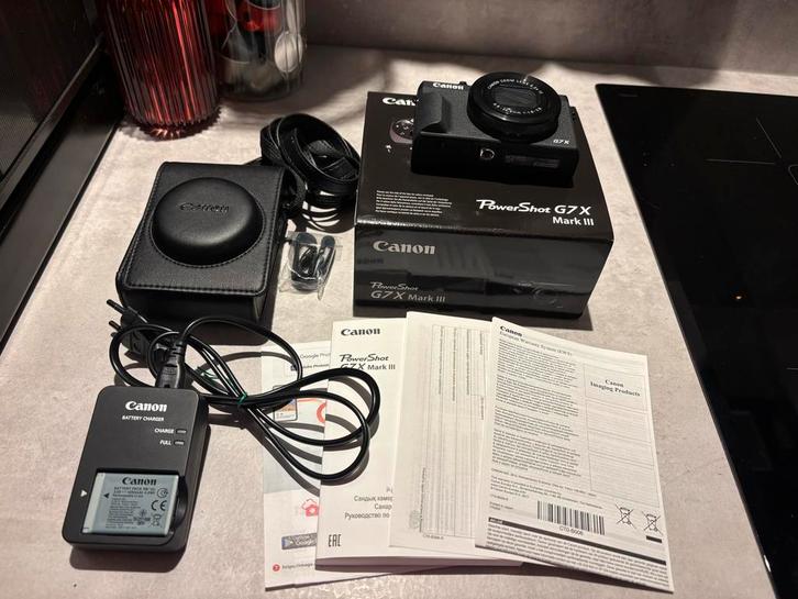 Canon PowerShot G7 X Mark III 4 jaar garantie zgan!, Audio, Tv en Foto, Fotocamera's Digitaal, Zo goed als nieuw, Compact, Canon