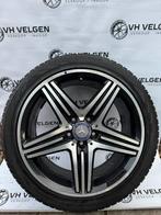 18 inch orginele AMG Velgen met winterbanden 6mm, Ophalen, 18 inch, Velg(en), 235 mm