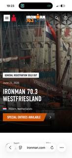 GEZOCHT: Ticket Ironman 70.3 Westfriesland 2026, Tickets en Kaartjes, Eén persoon