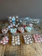 Roze en witte kerstballen, hangers, sterren, dennen, vogels, Diversen, Kerst, Ophalen, Zo goed als nieuw