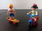 Playmobil kinderen met step/skateboard 4764, Ophalen of Verzenden, Zo goed als nieuw, Los playmobil