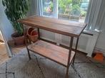 Industriële Sidetable | commode met extra wandplank, Ophalen, Gebruikt, 25 tot 50 cm, Rechthoekig
