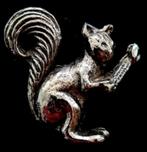 Eekhoorn speld- zilverkleur, Verzamelen, Speldjes, Pins en Buttons, Verzenden, Nieuw, Dier of Natuur, Speldje of Pin