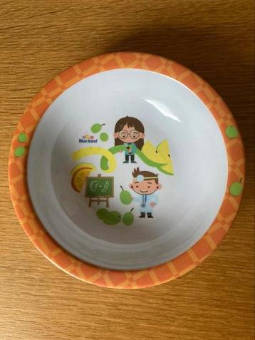 Melamine kinder bordje van Blue Band NIEUW beschikbaar voor biedingen