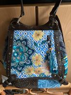 Desigual Rugtas Desigual FREYJA  - blue in goede staat, Ophalen of Verzenden, Gebruikt, Blauw, Handtas
