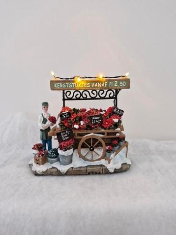 Typisch Hollands kerstdorp Bloemenkraam beschikbaar voor biedingen
