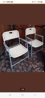 Retro Tossa Stoelen Set - Italiaans Design, Huis en Inrichting, Stoelen, Gebruikt, Twee, Wit, Ophalen of Verzenden