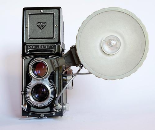 Rolleiflex T ( model1 1961 ) + Rolleiflash, Audio, Tv en Foto, Fotocamera's Analoog, Gebruikt, Spiegelreflex, Overige Merken, Ophalen of Verzenden