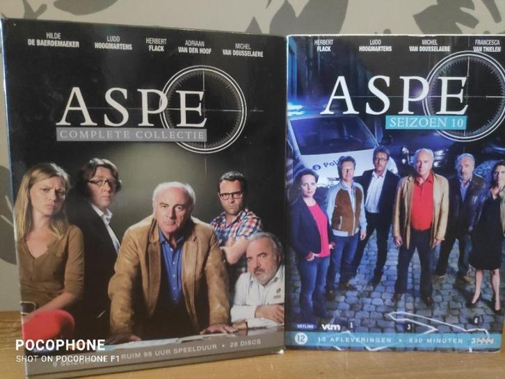 ASPE - DE COMPLETE SERIE 1 T/M 10 - NIEUWSTAAT., Cd's en Dvd's, Dvd's | Tv en Series, Zo goed als nieuw, Actie en Avontuur, Boxset