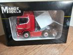 Te koop Marge Models Scania R500 6x2 Red Nooteboom Edition., Ophalen of Verzenden, Zo goed als nieuw, Bus of Vrachtwagen, Overige merken