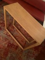 Vintage Eiken Houten bijzettafel, Huis en Inrichting, Tafels | Sidetables, Gebruikt, 100 tot 150 cm, Eikenhout, Ophalen of Verzenden