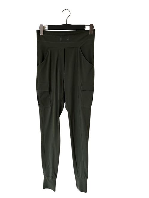 Japan TKY broek groen travel S, Kleding | Dames, Broeken en Pantalons, Zo goed als nieuw, Maat 36 (S), Groen, Ophalen of Verzenden