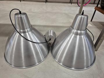 set van 4 aluminium hanglampen Ikea beschikbaar voor biedingen