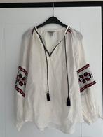 Zomerse boho blouse met linnen maat 38 valt ruim, Ophalen of Verzenden, Zo goed als nieuw, Maat 38/40 (M)