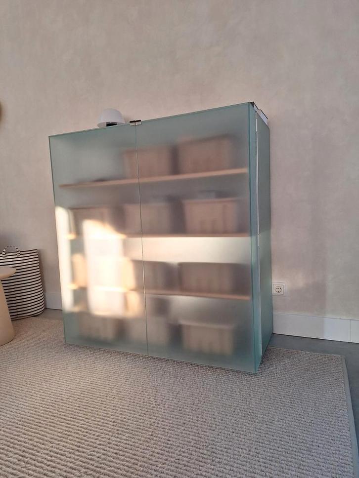 Team By Wellis E Container glazen kast, Huis en Inrichting, Kasten | Stellingkasten, Gebruikt, Ophalen