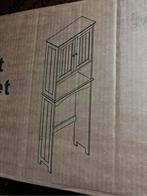 Hoge wasmachinekast met opbergruimte nieuw, Ophalen of Verzenden, Nieuw, Wit, Overige typen