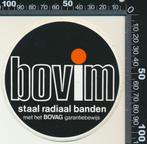 Sticker: Bovim - Staal radiaal banden (1), Verzamelen, Stickers, Overige typen, Ophalen of Verzenden, Zo goed als nieuw