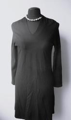 Juffrouw Jansen - prachtige zwarte winter midijurk - 42 (XL), Verzenden, Zwart, Maat 42/44 (L), Zo goed als nieuw