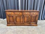 Teak houten dressoir – 4 lades & 2 kasten (met sleutels), 150 tot 200 cm, Teakhout, Ophalen of Verzenden, Zo goed als nieuw
