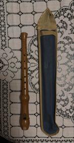 Houten Fluit met Etui, Ophalen of Verzenden, Gebruikt, Overige typen, Met koffer, hoes of etui