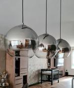 Glazen bollen met lampen voor hanglamp, Huis en Inrichting, Lampen | Hanglampen, Ophalen, Zo goed als nieuw, Minder dan 50 cm