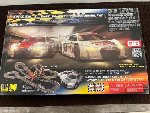 Big loop chaser auto racebaan, Kinderen en Baby's, Speelgoed | Racebanen, Gebruikt, Elektrisch, Overige merken, Ophalen