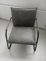 Stijlvolle fauteuil met metalen frame, Huis en Inrichting, Fauteuils, Ophalen