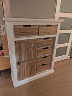 Tv kast + hoog dressoir acacia hout, Ophalen, Gebruikt, 100 tot 150 cm, 25 tot 50 cm