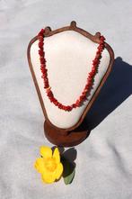 Rood Koraal Collier, 925 Zilver, Sieraden, Tassen en Uiterlijk, Kettingen, Nieuw, Ophalen of Verzenden, Met edelsteen, Rood
