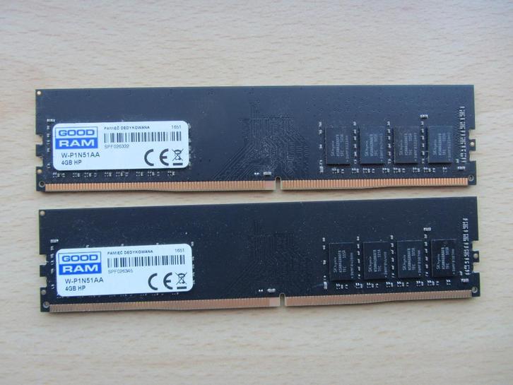 2x HP 4GB PC4-17000 DDR4-2133MHz non-ECC Unbuffered CL15, Computers en Software, RAM geheugen, Zo goed als nieuw, Desktop, 4 GB