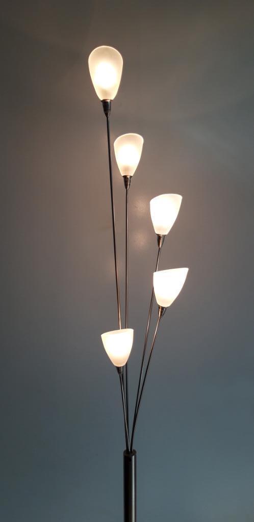 Jan des Bouvrie staande lamp, Huis en Inrichting, Lampen | Vloerlampen, Gebruikt, 150 tot 200 cm, Glas, Metaal, Ophalen