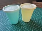 Twee drinkbekers met deksel van Tupperware, Huis en Inrichting, Keuken | Tupperware, Ophalen of Verzenden, Gebruikt
