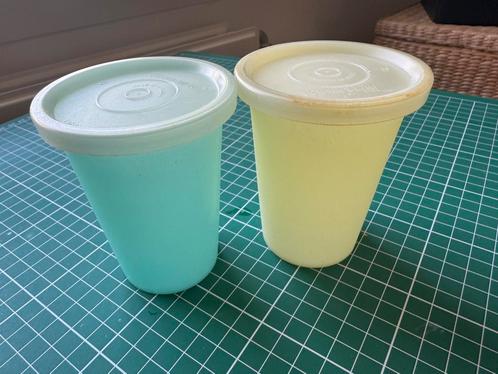 Twee drinkbekers met deksel van Tupperware, Huis en Inrichting, Keuken | Tupperware, Gebruikt, Ophalen of Verzenden