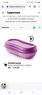 Nieuwe omelet party van tupperware, Huis en Inrichting, Keuken | Tupperware, Nieuw, Ophalen of Verzenden