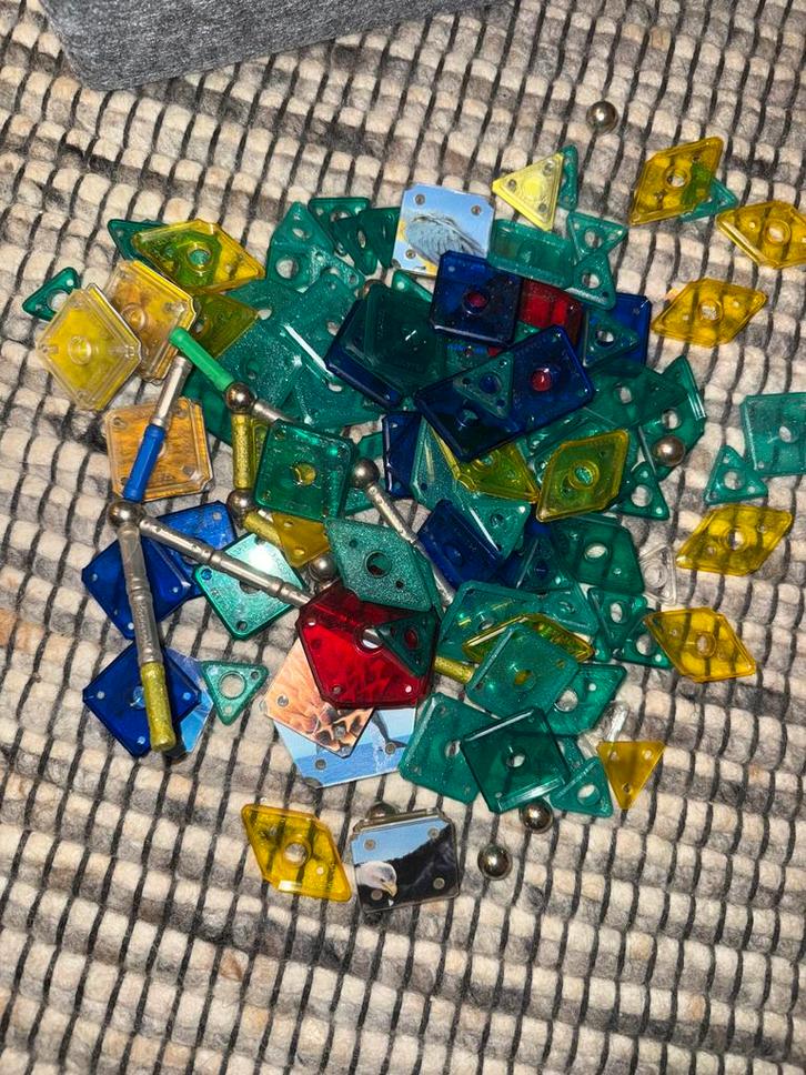 Magnetisch Constructiespeelgoed, Kinderen en Baby's, Speelgoed | Bouwstenen, Gebruikt, Overige merken, Ophalen of Verzenden