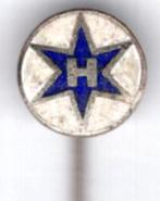 HANOMAG email op zilverkleurig tractor speldje ( D_239a ), Verzenden, Zo goed als nieuw, Transport, Speldje of Pin