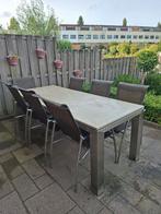 4 seasons tafel met stoelen., Tuin en Terras, Tuinstoelen, Ophalen, Gebruikt, Verstelbaar