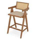 Moderne Scandinavische Barkruk japandi, 60 tot 90 cm, Nieuw, Ophalen of Verzenden, 1 kruk